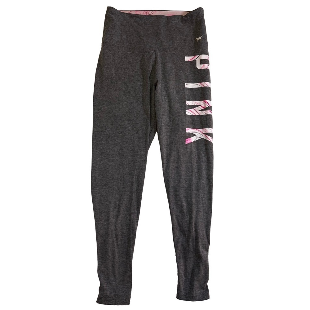 PINK Victoria's Secret Gray Sweatpants Size Small Lace Up Detail leggings NWOT